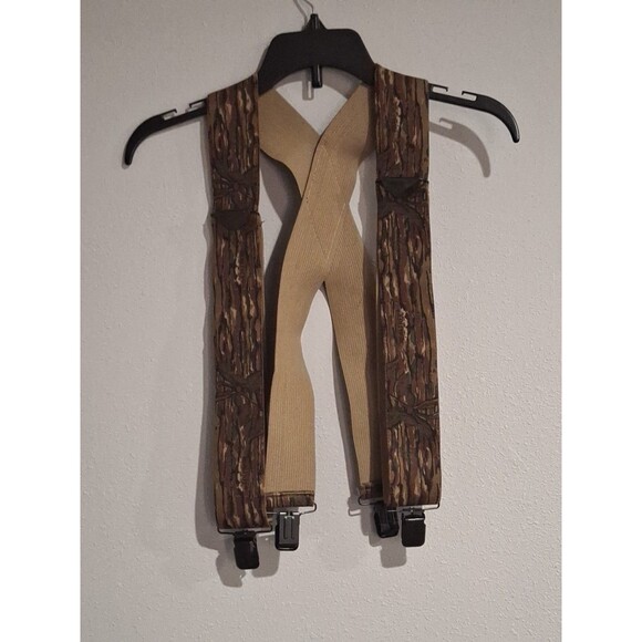 Vintage 90s Realtree Camouflage Adjustable Clip On Hunting Suspenders USA - Picture 2 of 8